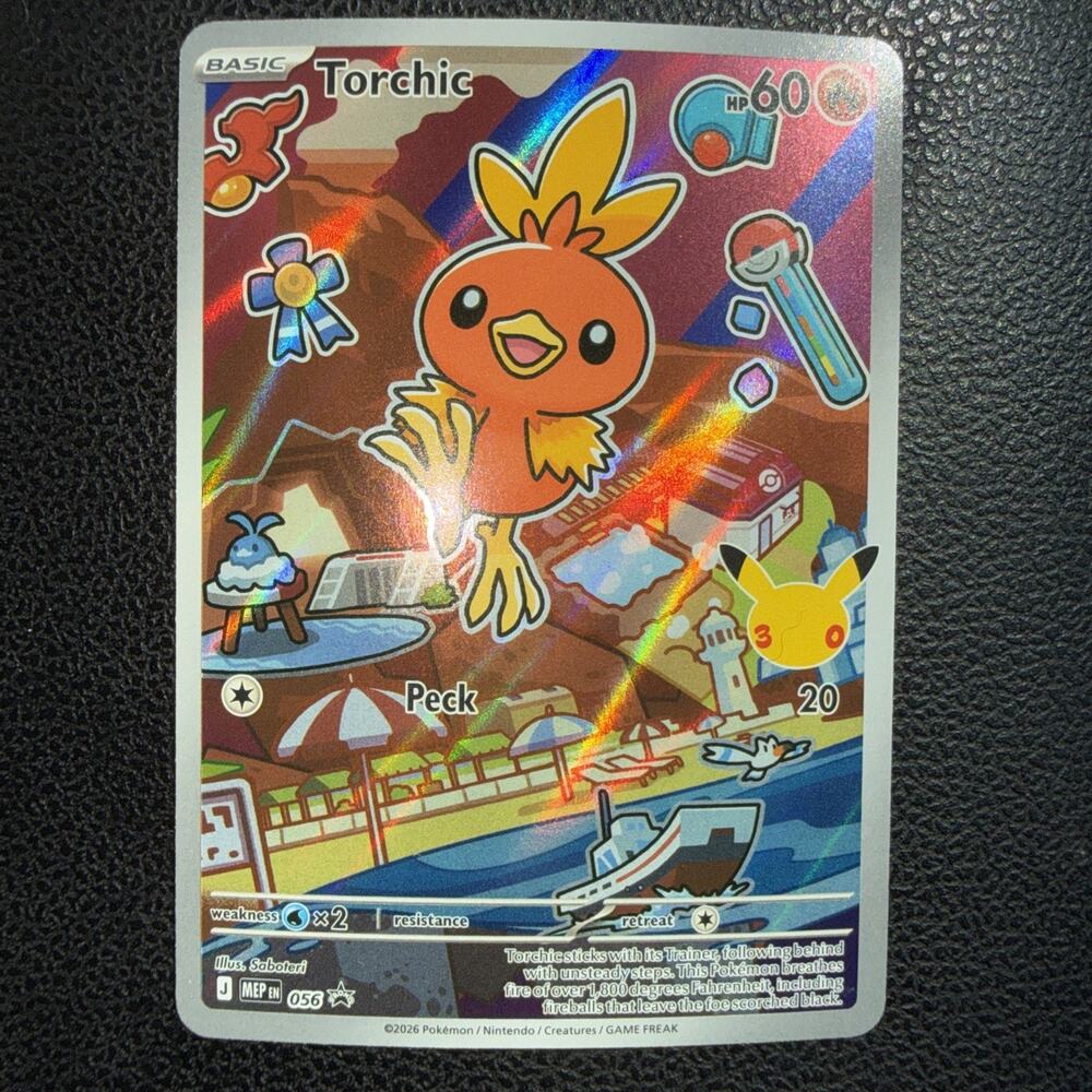 Torchic First Partner Series 3Promo Holo - Full Art Pokemon English